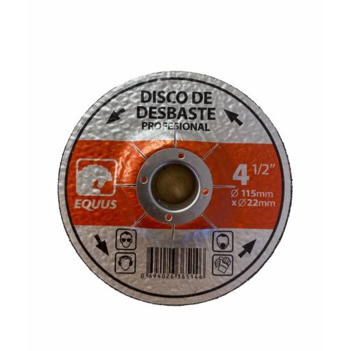 Discos De Desbaste Equus 4 1/2 Caja X 5 Unidades