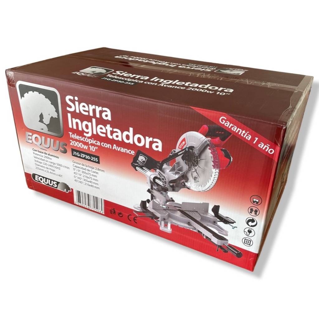 Sierra Ingletadora Telescópica Compuesta 10 2000W XCORT XJX03-255